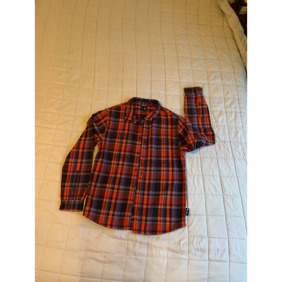 Cotopaxi Men’s Plaid Flannel Heavyweight Shacket Size S 100% Organic Cotton Snap - Picture 8 of 8